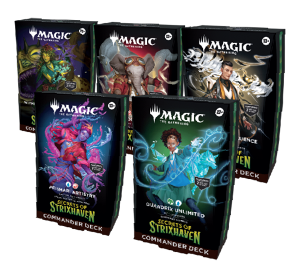 MTG: Secrets of Strixhaven Commander Deck - Set of 5