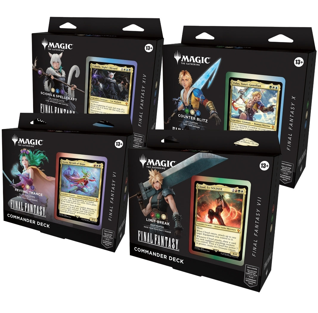 MTG: Final Fantasy Commander Deck SET OF 4