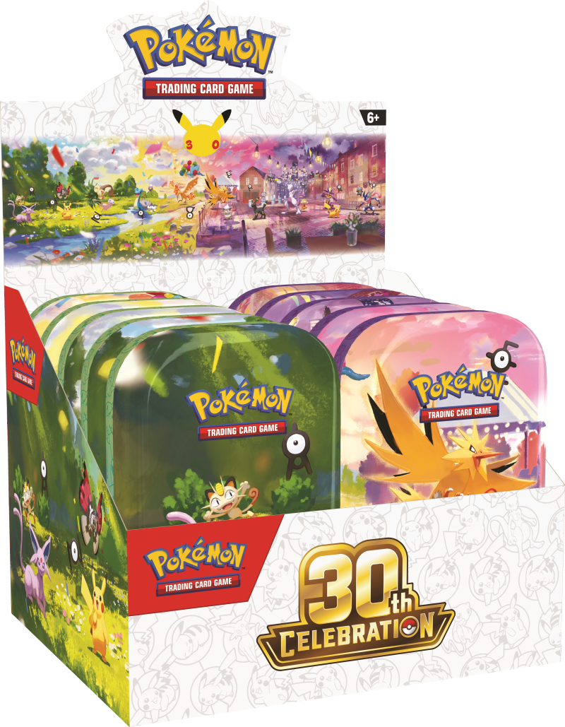 Pokémon TCG: Mini Tins - Assorted Display - 30th Celebration