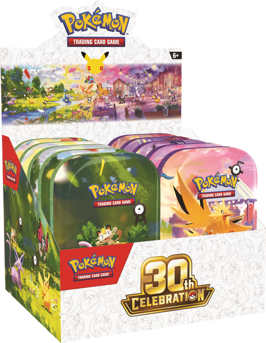 Pokémon TCG: Mini Tins - Assorted Display - 30th Celebration