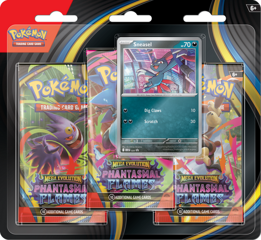 Pokémon TCG: Mega Evolution Phantasmal Flames - 3 Pack