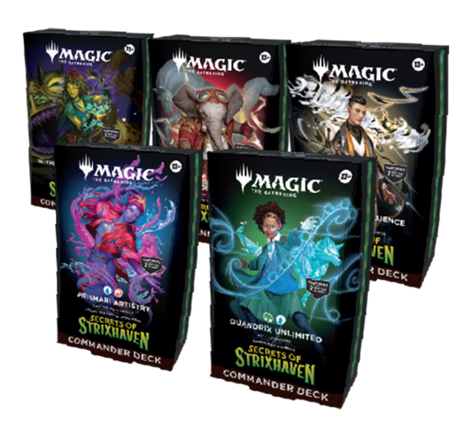 MTG: Secrets of Strixhaven Commander Deck - Set of 5