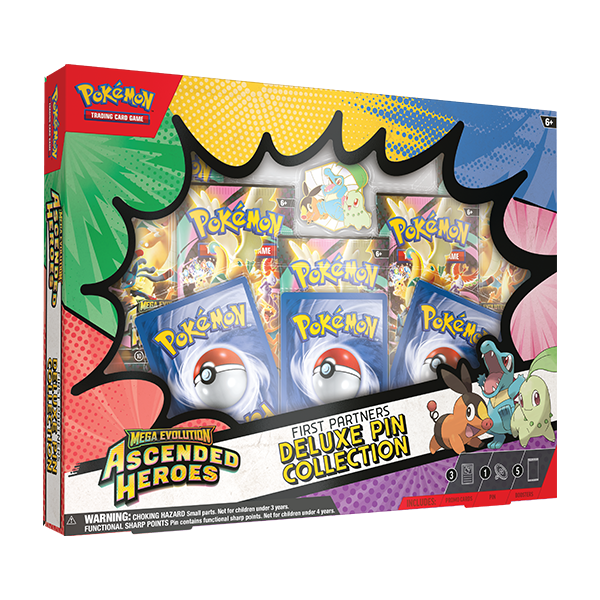 Pokémon TCG: Mega Evolution Ascended Heroes - First Partners Deluxe Pin Collection