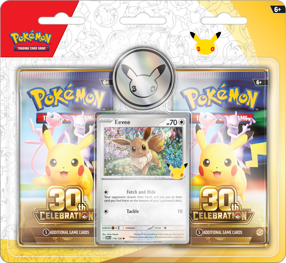 Pokémon TCG:  2 pack Blister - 30th Celebration