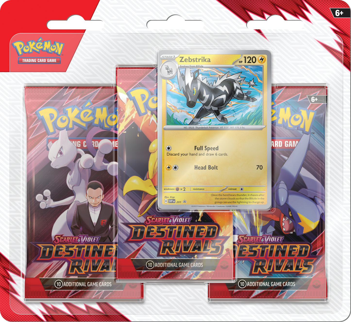 Pokémon TCG: Destined Rivals - 3-Pack Blister