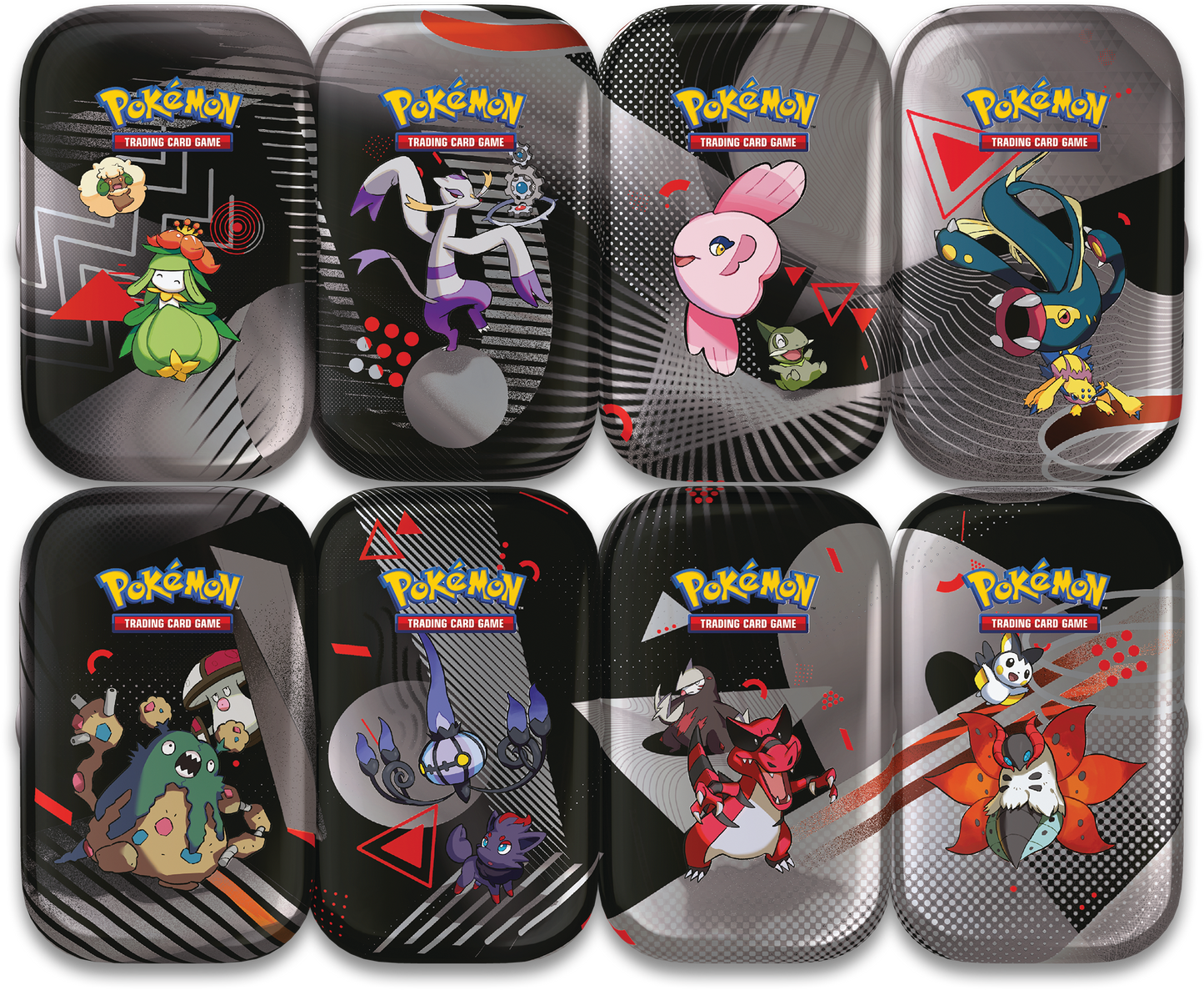 Pokémon TCG: Black Bolt & White Flare - Unova Mini Tin Case (8 Tin CDU)