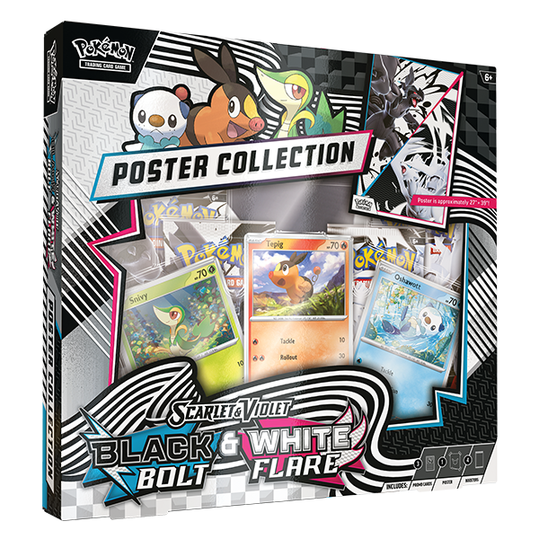 Pokémon TCG: Black Bolt & White Flare Unova Poster Collection